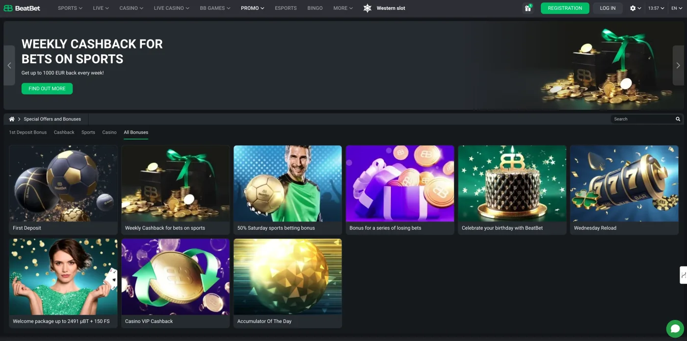 BeatBet bonus di benvenuto 2026 — fino a €1.300 e 120 giri gratuiti